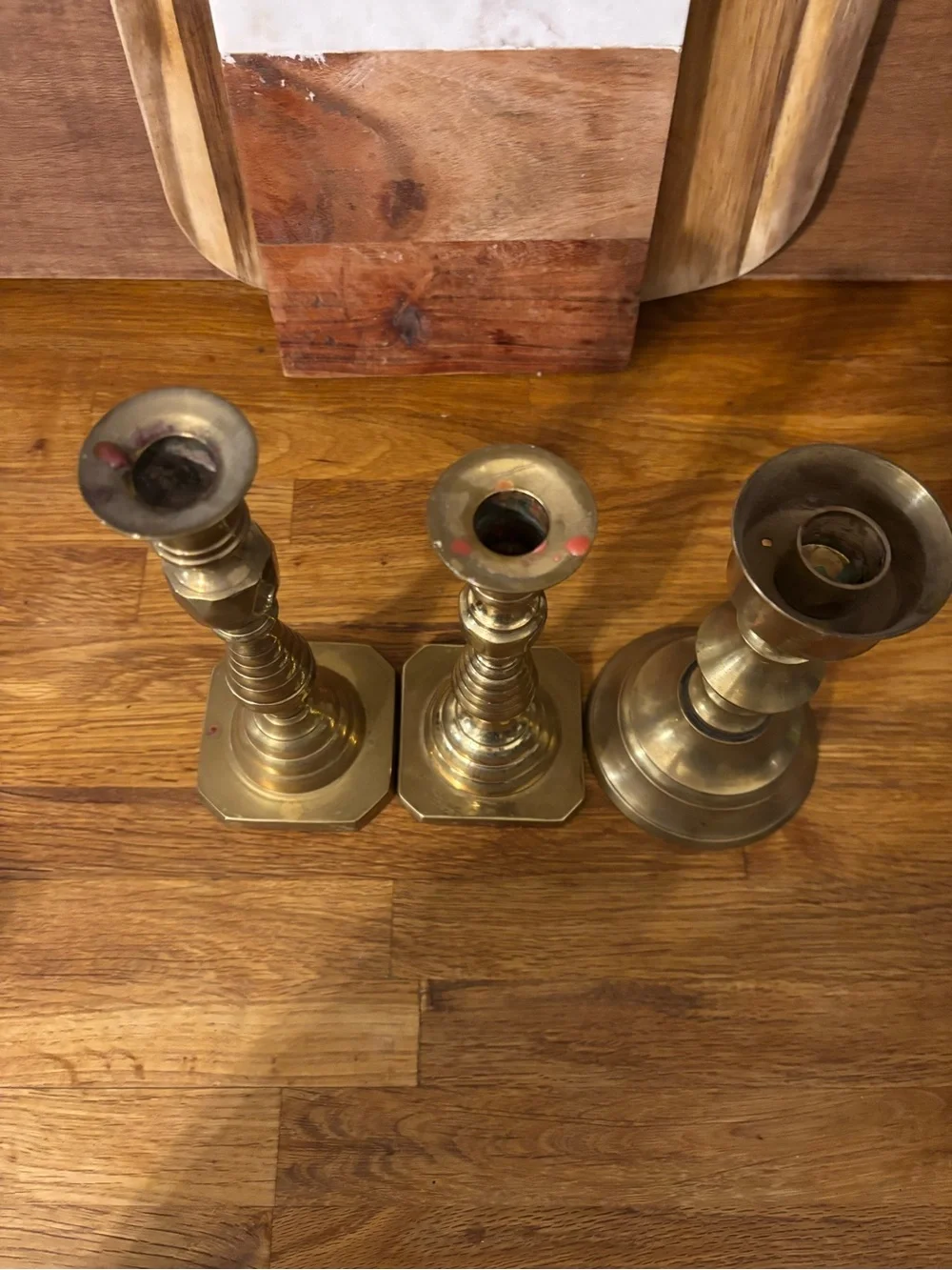 Brass Candlestick Set - Classic Gold Home Accent
